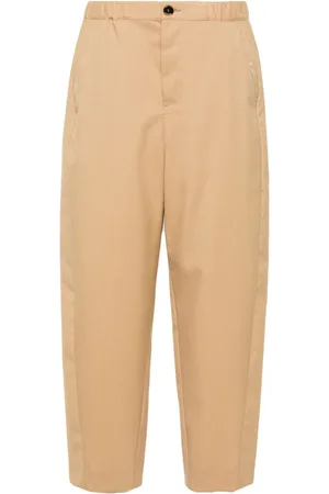 Marni Pantaloni affusolati con logo ricamato