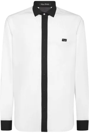 Philipp Plein Camicia Sugar Daddy con bordo a contrasto