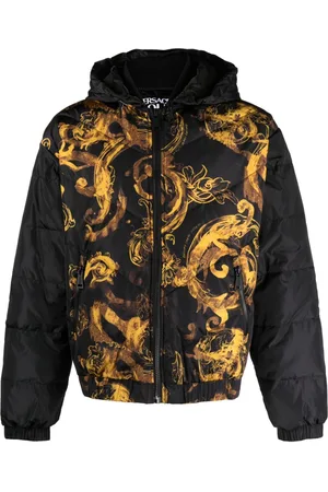 VERSACE Piumino con stampa Watercolour Couture