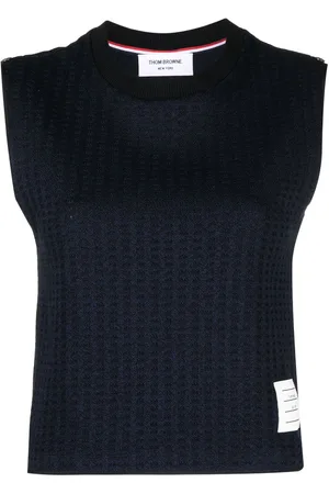 Thom Browne Top con logo jacquard