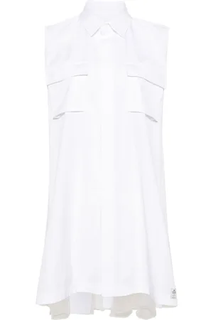 SACAI Abito corto plissettato