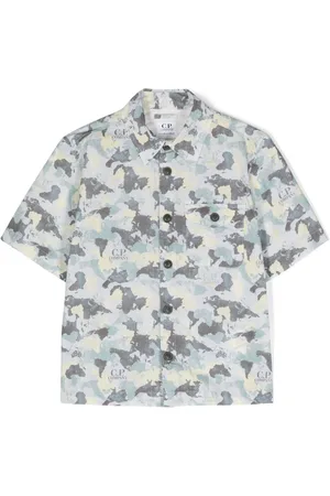 C.P. Company Camicia Mundi con stampa