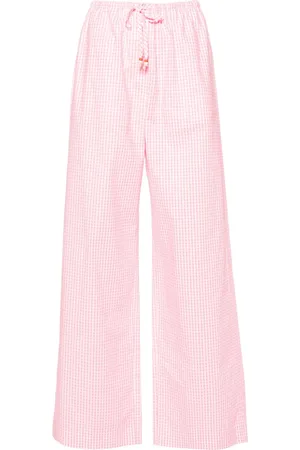 FORTE FORTE Pantaloni ampi a quadretti