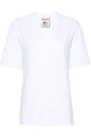 SEMICOUTURE T-shirt con scollo a V