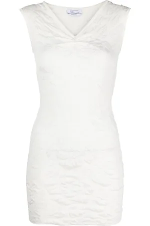 BLUMARINE Abito corto con scollo a V