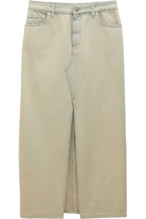 Filippa K Gonna midi denim con spacco