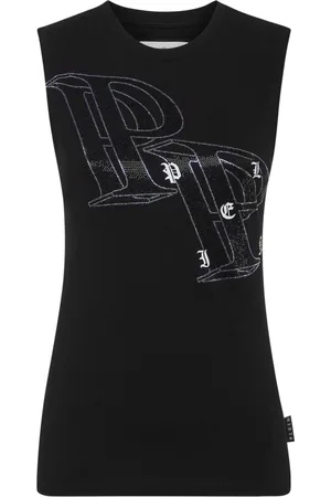 Philipp Plein Canotta con cristalli