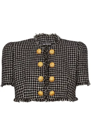 Balmain Giacca crop