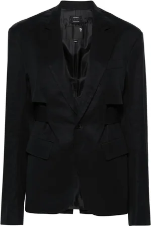 R13 Blazer con cintura Trench Vent