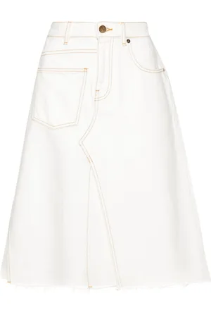 Tory Burch Gonna denim Deconstructed