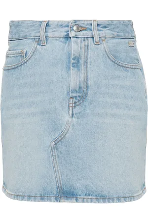GCDS Minigonna denim con applicazione