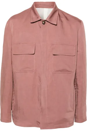 LARDINI Giacca-camicia con colletto ampio