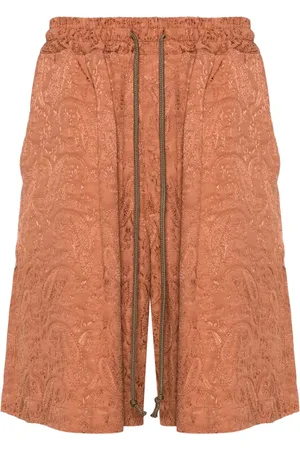 SONG FOR THE MUTE Shorts con stampa paisley jacquard