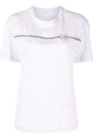 Brunello Cucinelli T-shirt con ricamo