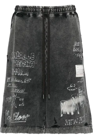 Maison Mihara Yasuhiro Bermuda con stampa