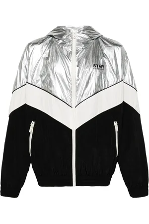 Golden Goose Giacca a vento con design patchwork