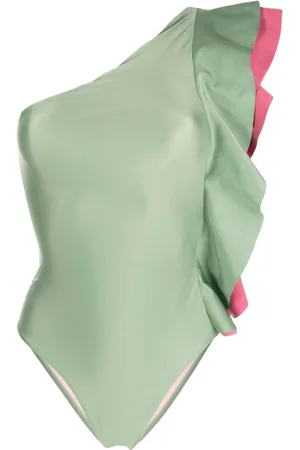 Farm Rio Costume intero monospalla con ruches