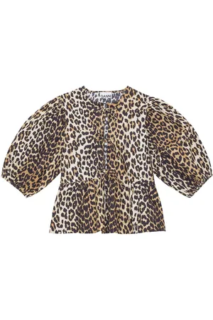 Ganni Felpa leopardata