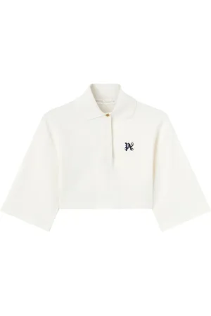 Palm Angels Top corto con monogramma PB
