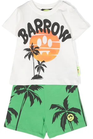 BARROW Set top e shorts con stampa grafica