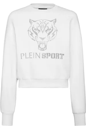 Philipp Plein Felpa con stampa crop