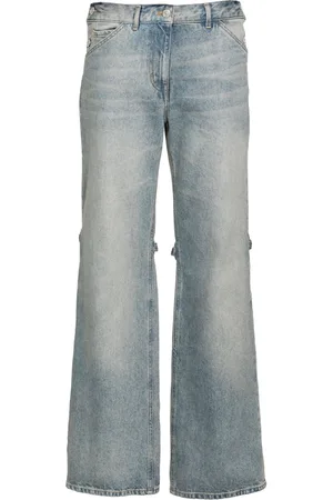 Courrèges Jeans a gamba ampia