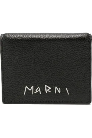Marni Portafoglio bi-fold con ricamo