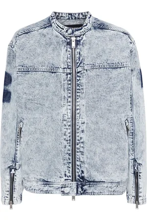 FIVE CM Giacca denim con zip