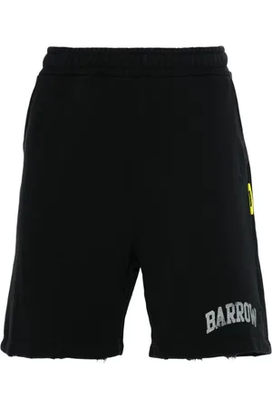 BARROW Shorts Smiley con effetto vissuto