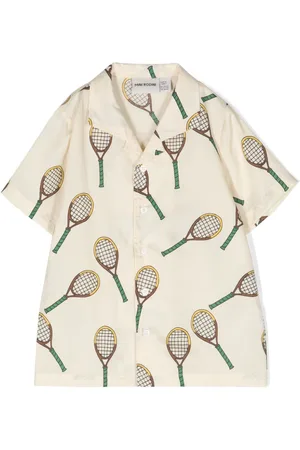 Mini Rodini Camicia con stampa Tennis