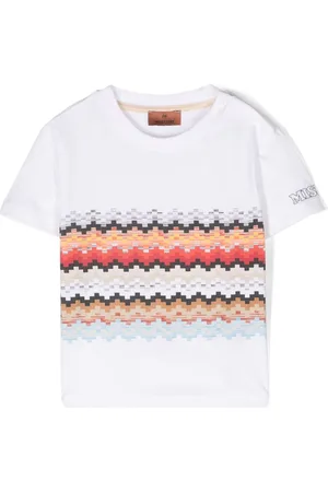 Missoni T-shirt con stampa a zig zag