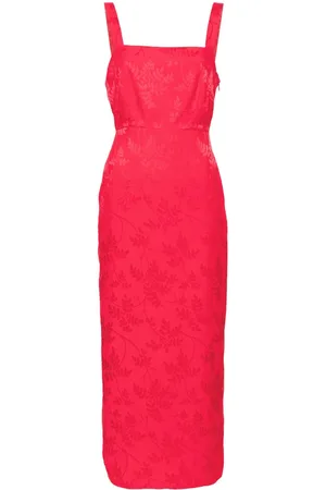 KITRI Abito midi a fiori Aretha jacquard