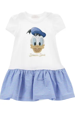MONNALISA Abito modello T-shirt con strass