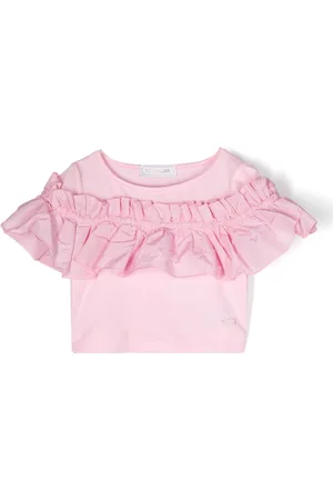MONNALISA T-shirt con rifinitura di ruches