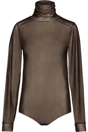 Maison Margiela Body con maniche lunghe semi trasparente