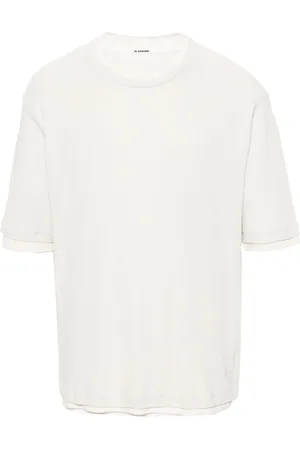 Jil Sander T-shirt con design a strati