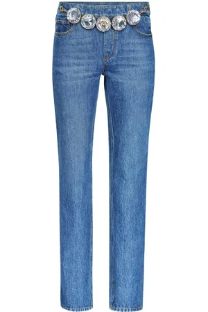 AREA Jeans dritti Jumbo Crystal