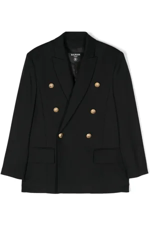 Balmain Blazer doppiopetto con revers a lancia