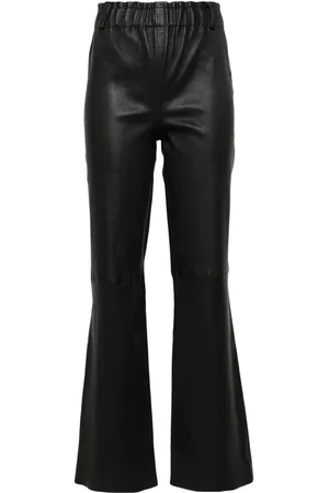 arma leder Pantaloni svasati in pelle Rihanna