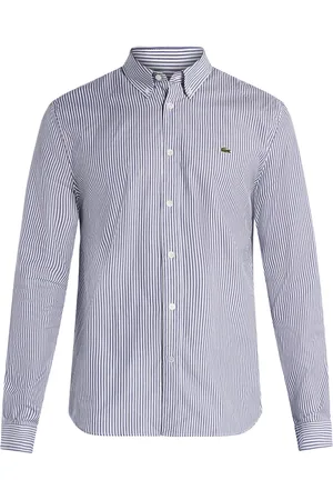 Lacoste Camicia a righe con applicazione