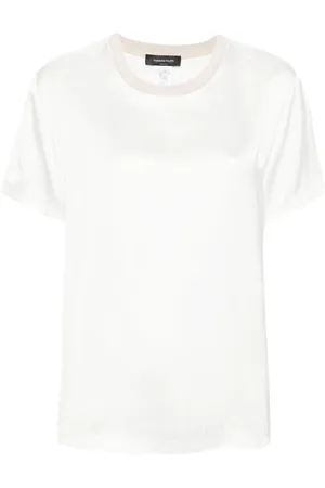 Fabiana Filippi Blusa con collo a contrasto