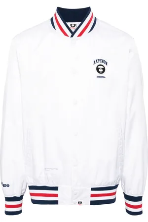 A Bathing Ape Bomber con dettaglio a righe