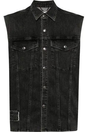 Izzue Gilet denim goffrato