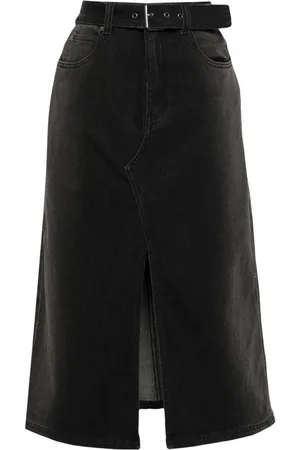 Izzue Abito midi denim con cintura