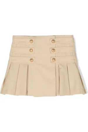 Balmain Gonna a portafoglio plissettata