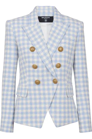 Balmain Blazer doppiopetto a quadretti