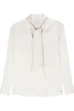 Calvin Klein Blusa con fiocco