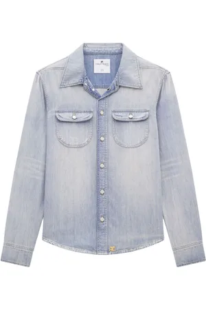 Courrèges Gonna denim con applicazione