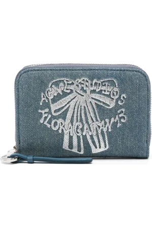 Acne Studios Portafoglio denim con stampa