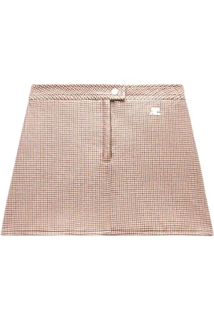 Courrèges Minigonna Re-Edition a quadri